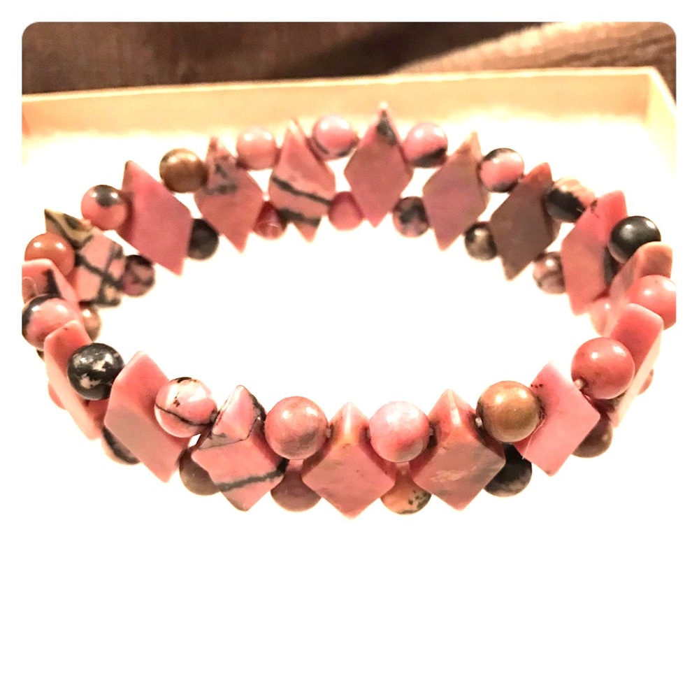 Pink Gemstone Bracelet